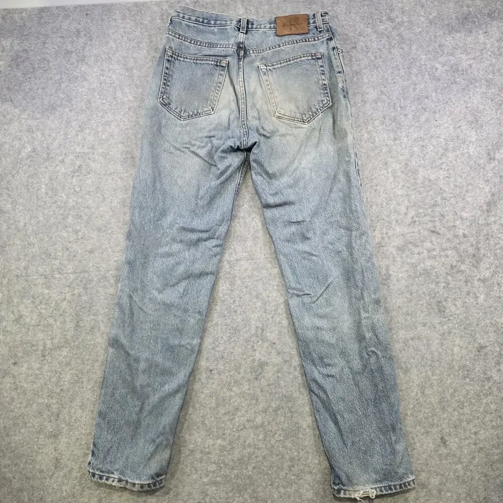 Vintage 90s Calvin Klein Jeans Mens 31x34 Blue Easy Fit Stonewash‎ Denim USA